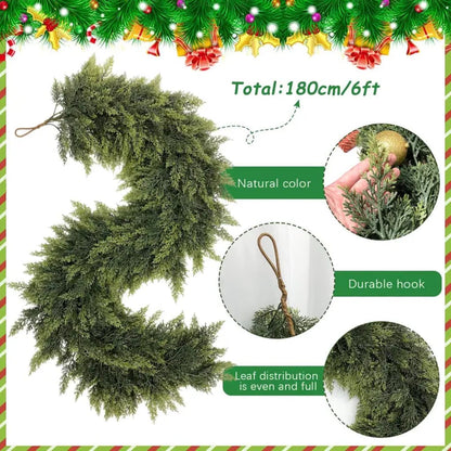 Real-Touch Garland - Lifelike Greenery That Transforms Any Space